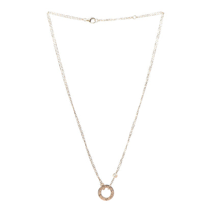 Cartier 18K Yellow Gold 2 Diamond LOVE Necklace 3 of 7