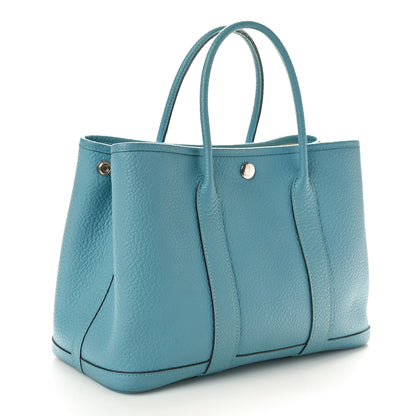 Hermes Vache Country Garden Party 30 TPM Bleu Saint Cyr 3 of 10