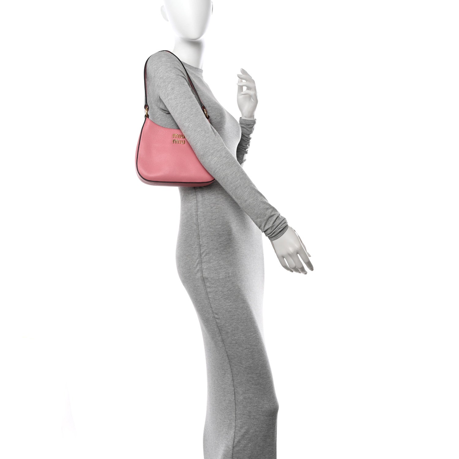 Miu Miu Goatskin Madras Hobo Bag Rosa 2 of 11