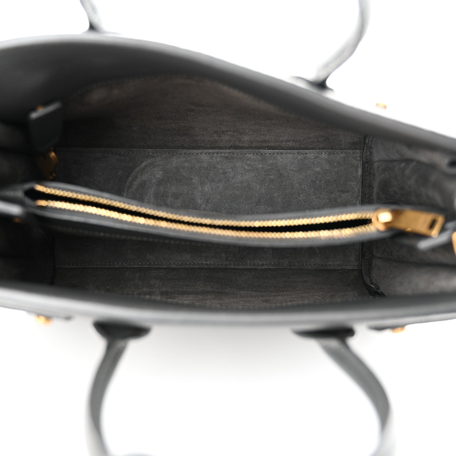 Saint Laurent Grained Calfskin Baby Sac De Jour Souple Storm 5 of 10