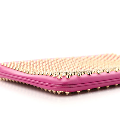 Christian Louboutin Calfskin Studded Loubiposh Chain Clutch Rose Indien Gold 8 of 9