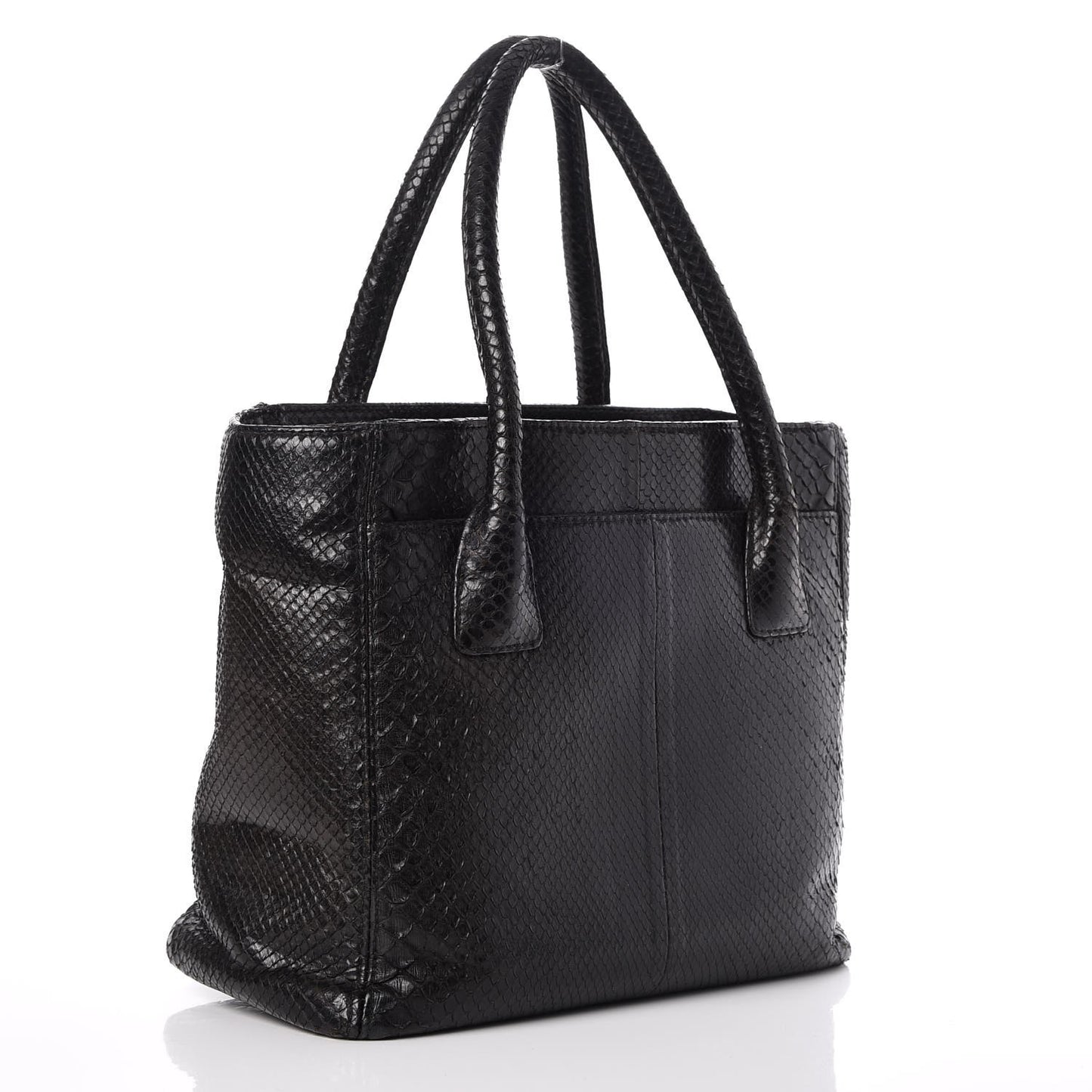 Python Executive Cerf Shopper Tote Black