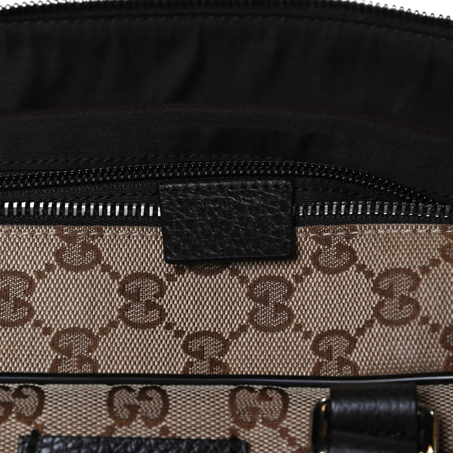 Gucci Monogram Briefcase Dark Brown 6 of 15