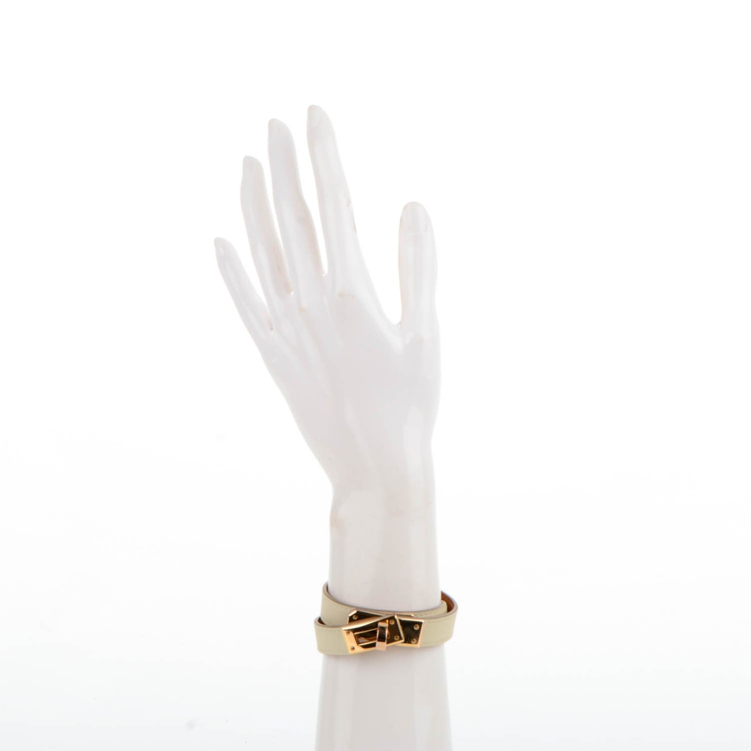Hermes Swift Kelly Double Tour Bracelet S Craie 2 of 7