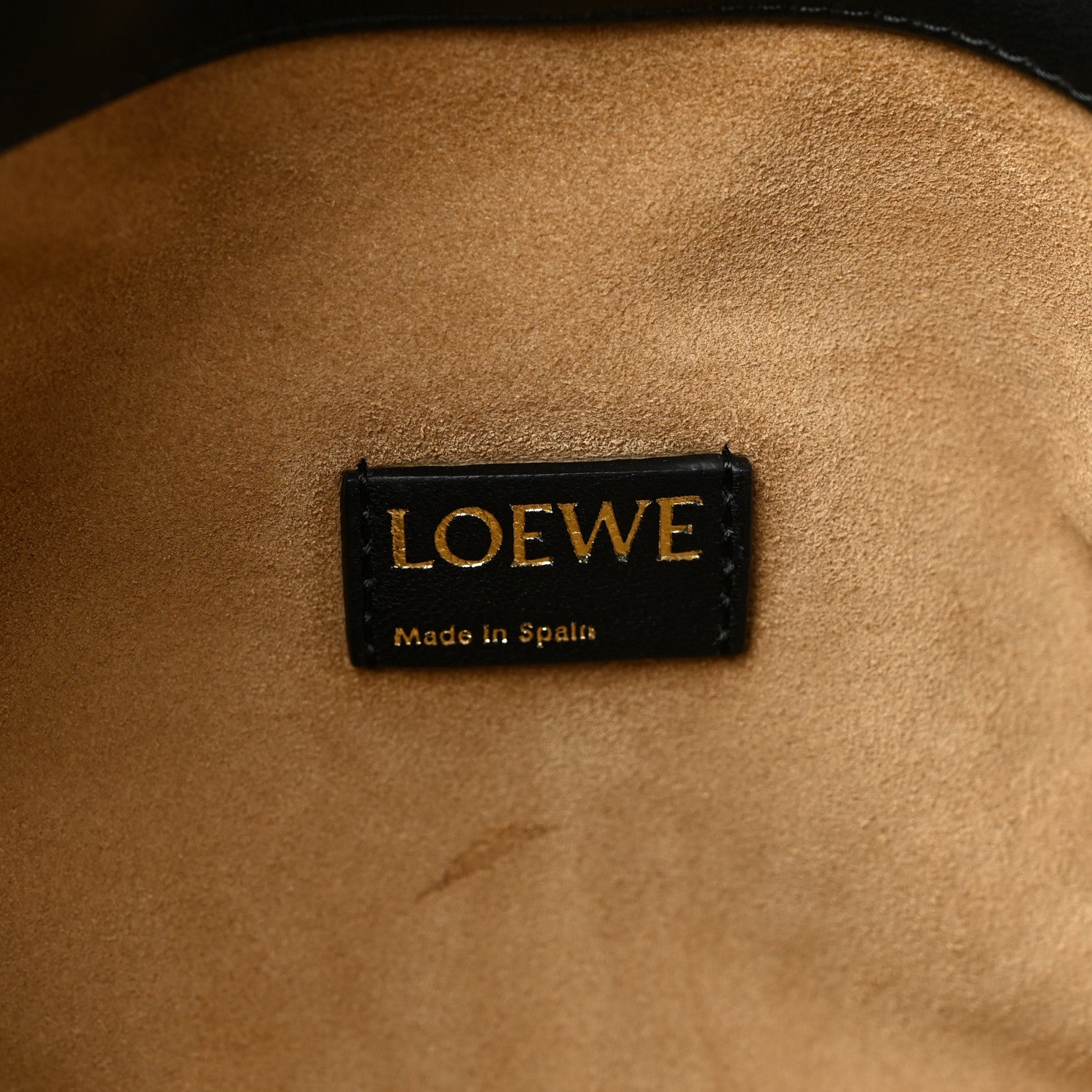Loewe Mellow Nappa Medium Donut Chain Flamenco Knot Clutch Black