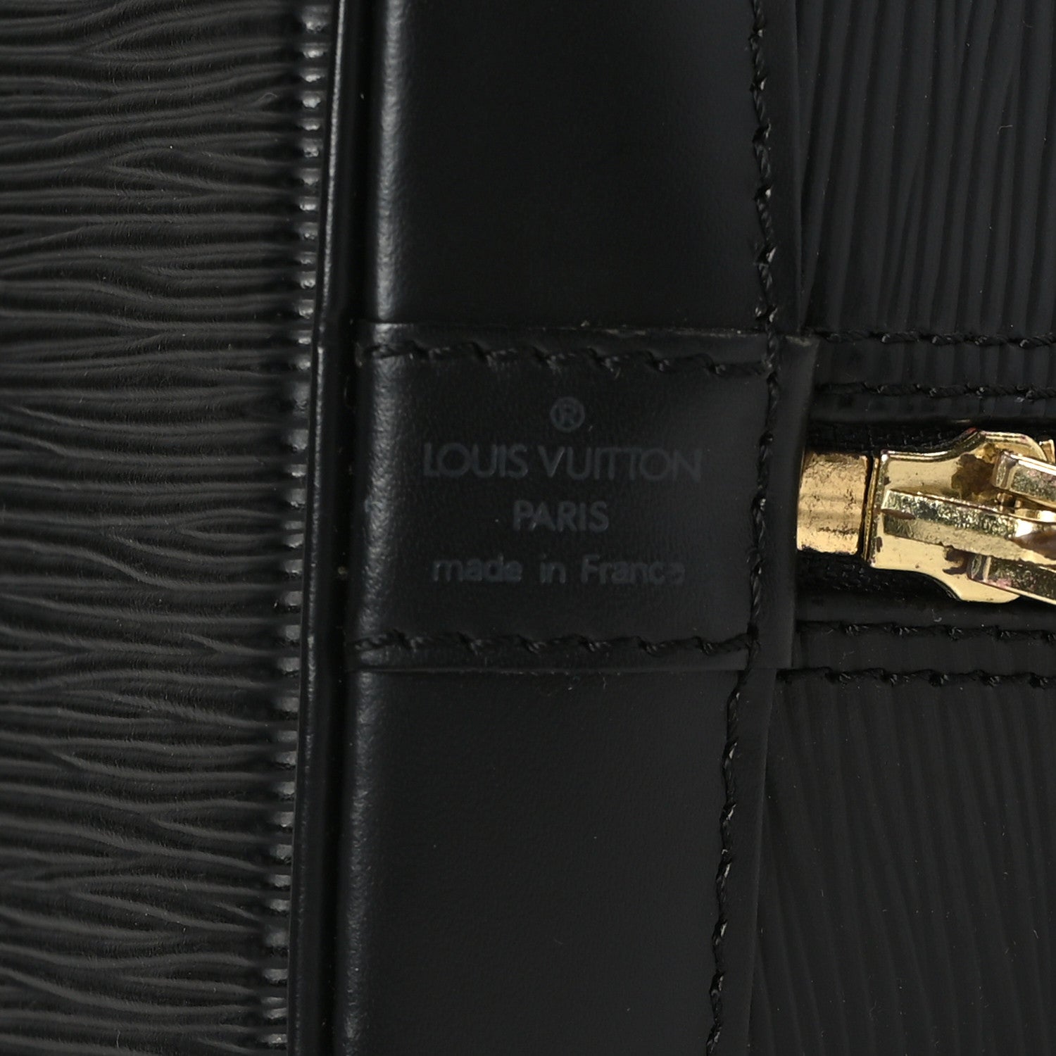 Louis Vuitton Epi Alma PM Black 7 of 10