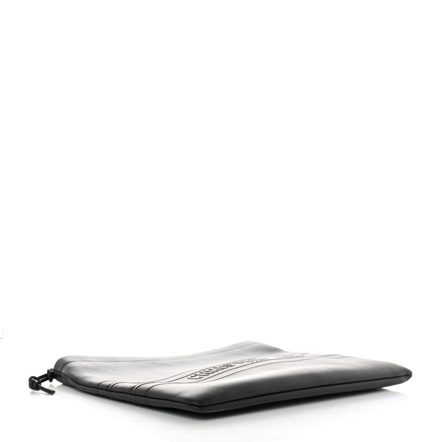 Christian Dior Calfskin Medium Diordouble Zip Pouch Black 4 of 7