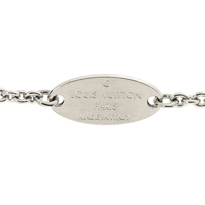 Louis Vuitton Metal Essential V Supple Necklace Silver 5 of 7