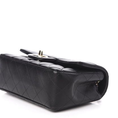 Chanel Lambskin Quilted Mini Rectangular Flap Black 9 of 11