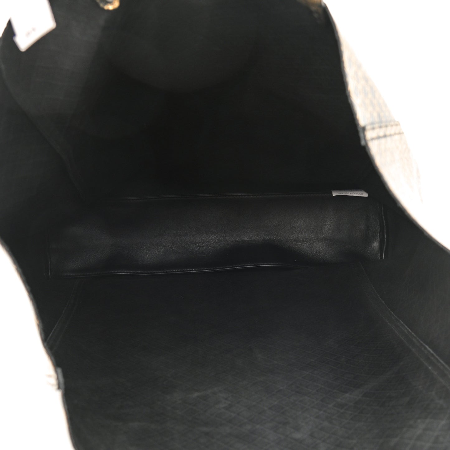 Calfskin Intrecciomirage Antique Tote Black Gold