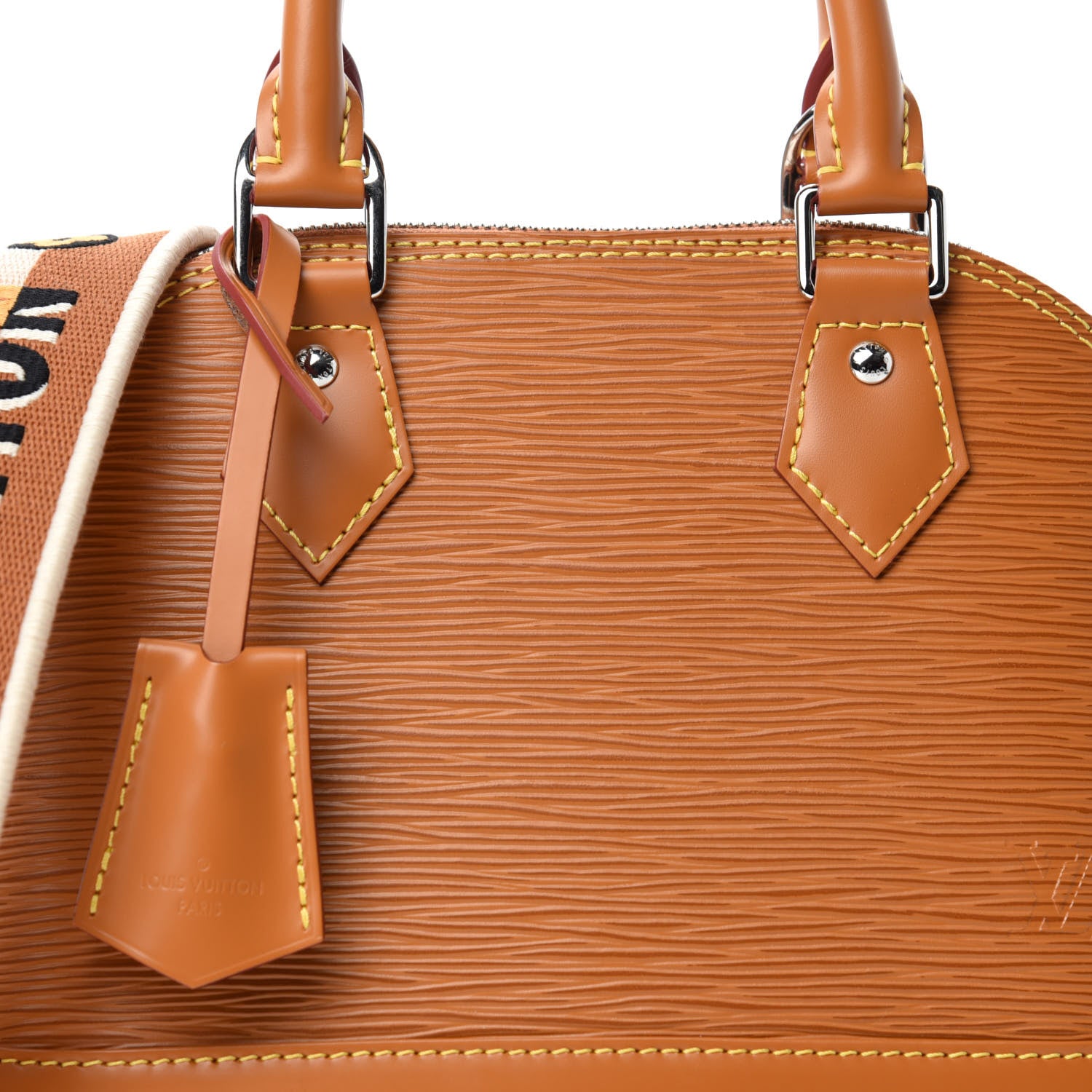 Louis Vuitton Epi Jacquard Alma BB Honey Gold 9 of 10