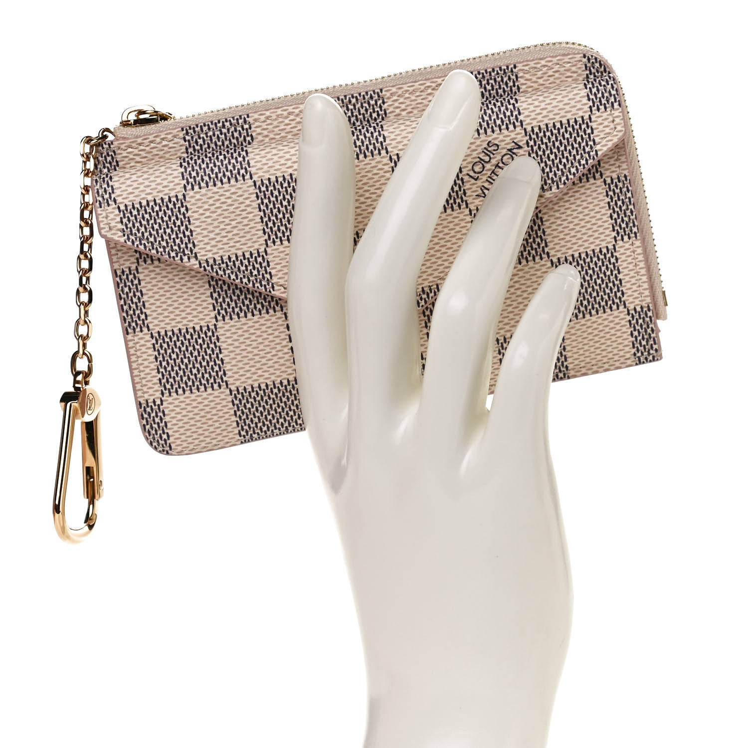 Louis Vuitton Damier Azur Recto Verso Card Holder Rose Ballerine 2 of 10