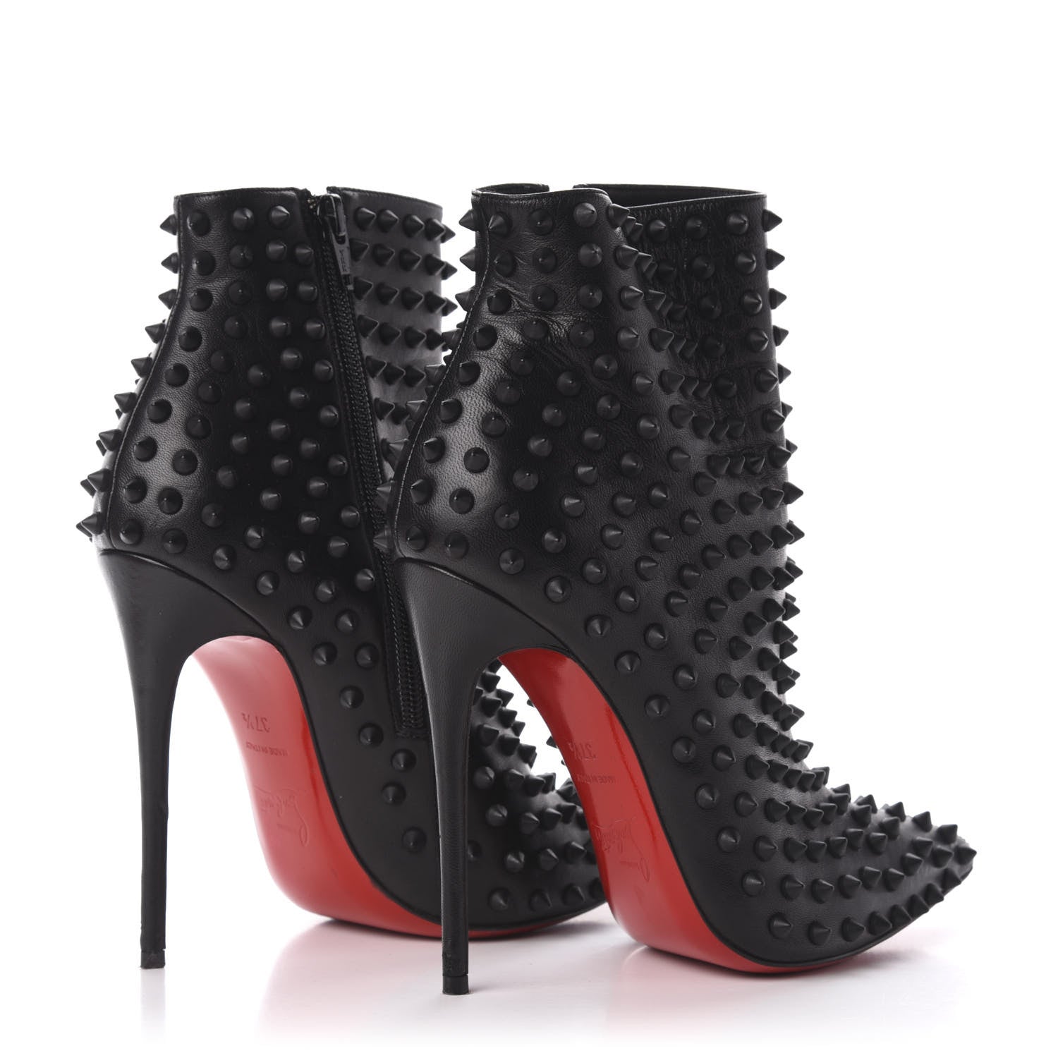 Christian Louboutin Kid Snakilta 120 Booties 37.5 Black 4 of 9
