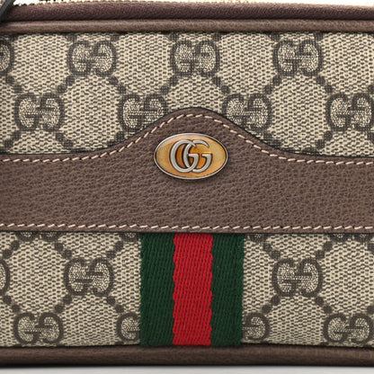 Gucci GG Supreme Monogram Web Mini Ophidia GG Bag Brown 10 of 14