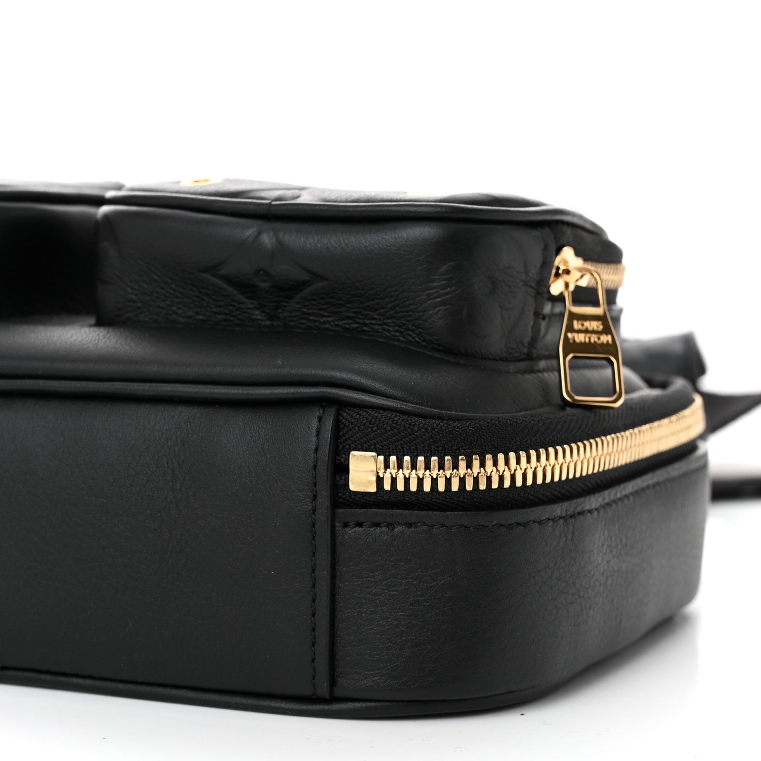 Louis Vuitton Calfskin Monogram Embossed Utility Crossbody Black 9 of 9
