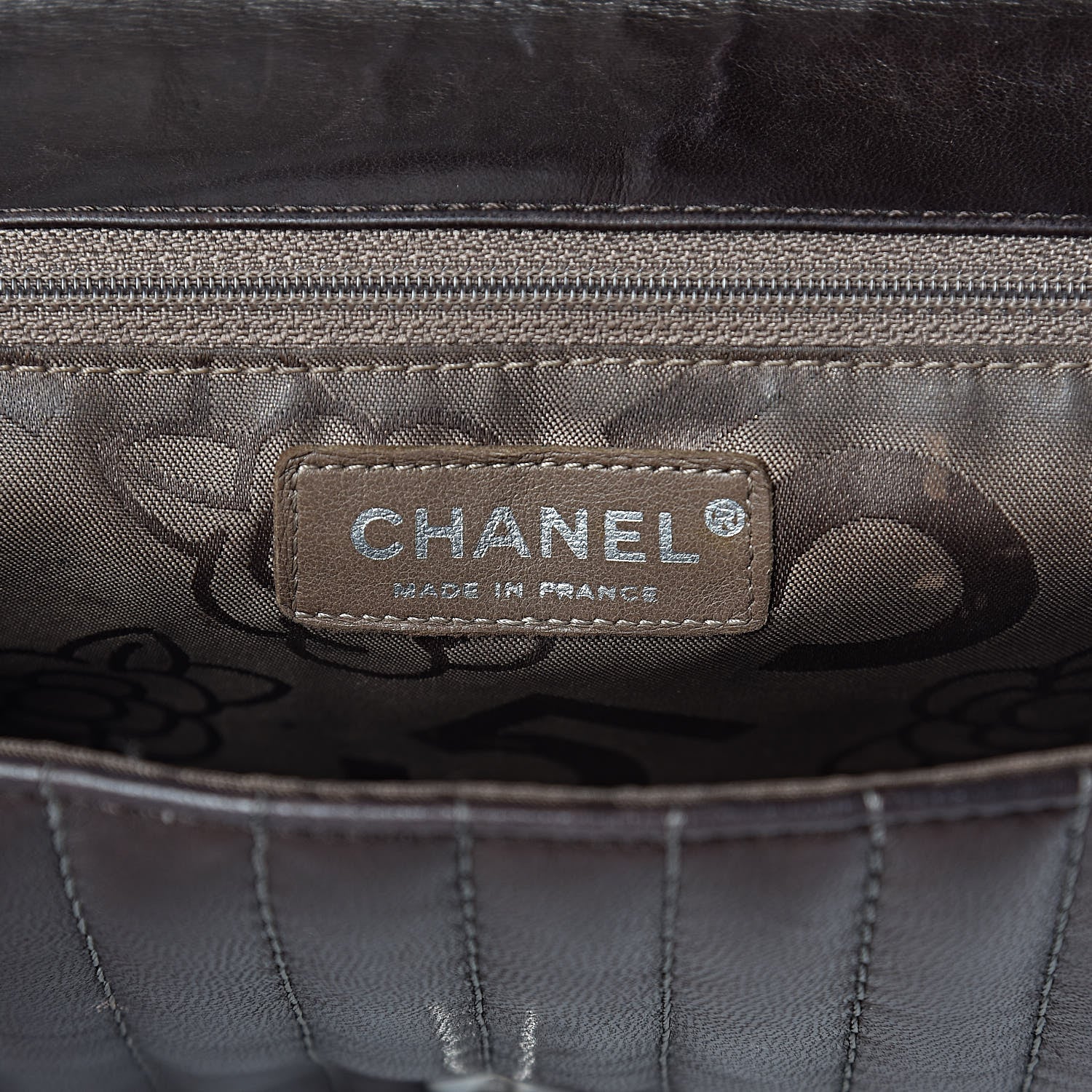 Chanel Lambskin Vertical Quilted Medium Single Flap Brown 6 of 11