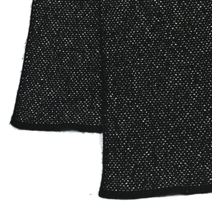 Chanel Cotton Cashmere CC Scarf Black 3 of 5