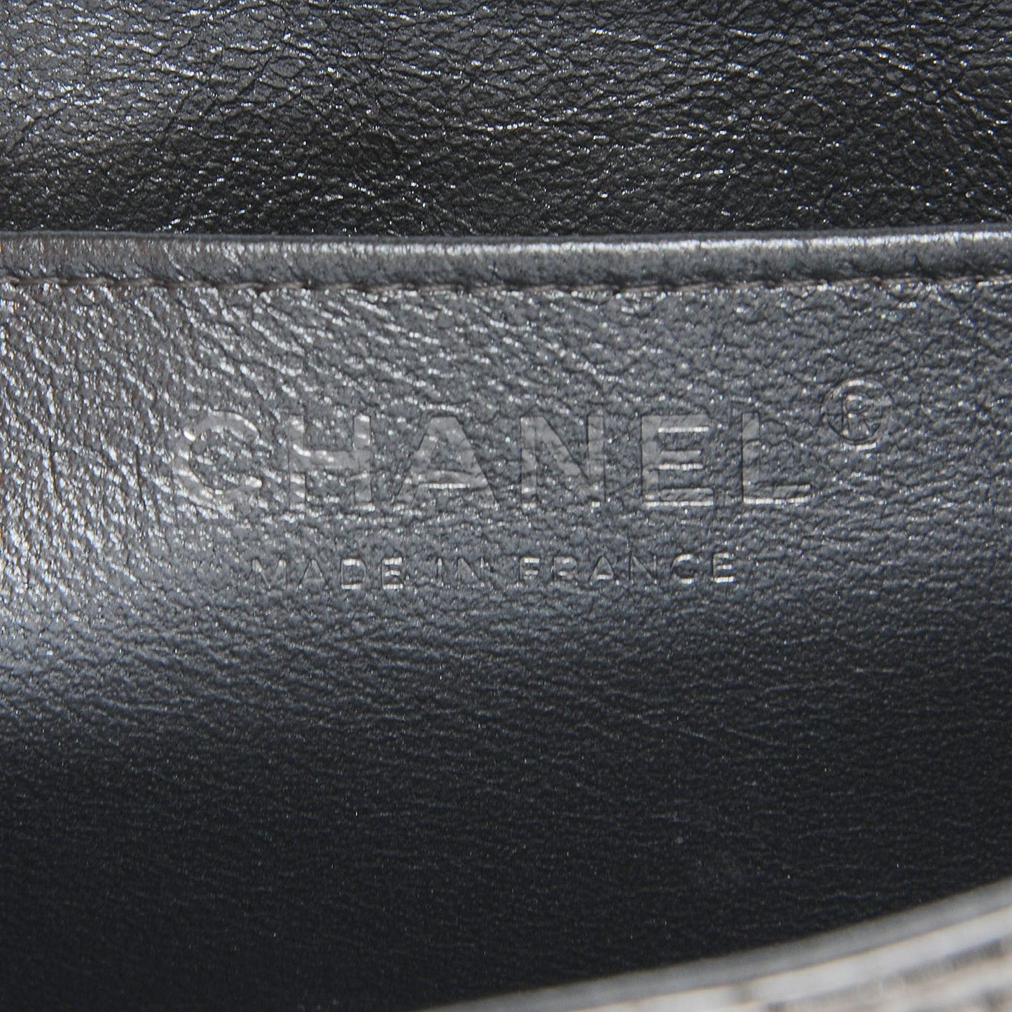 Metallic Calfskin Quilted Jumbo Single Flap Silver