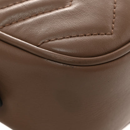 Gucci Calfskin Matelasse Mini GG Marmont Chain Shoulder Bag Porcelain Rose 13 of 15