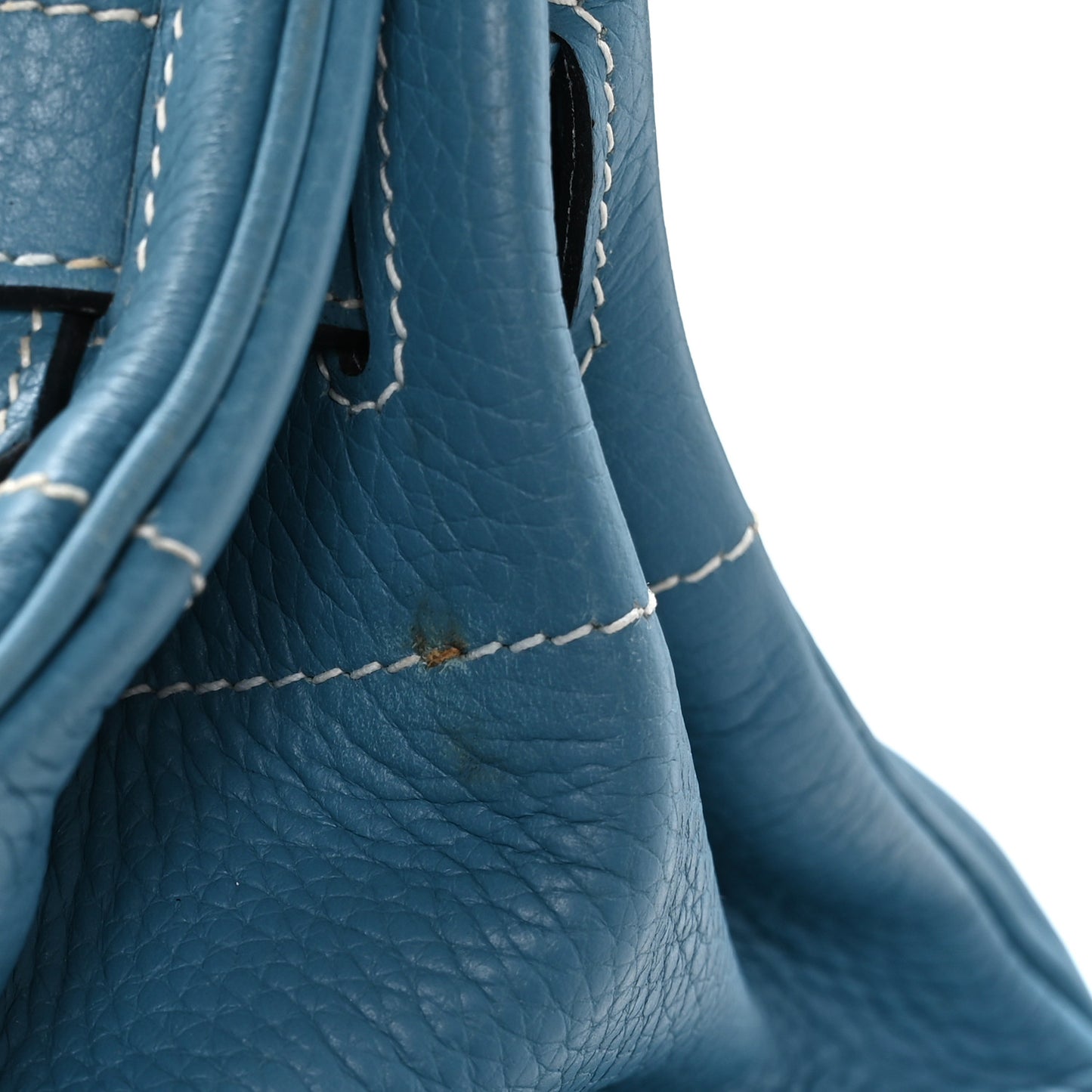 Taurillon Clemence JPG Birkin 42 Blue Jean