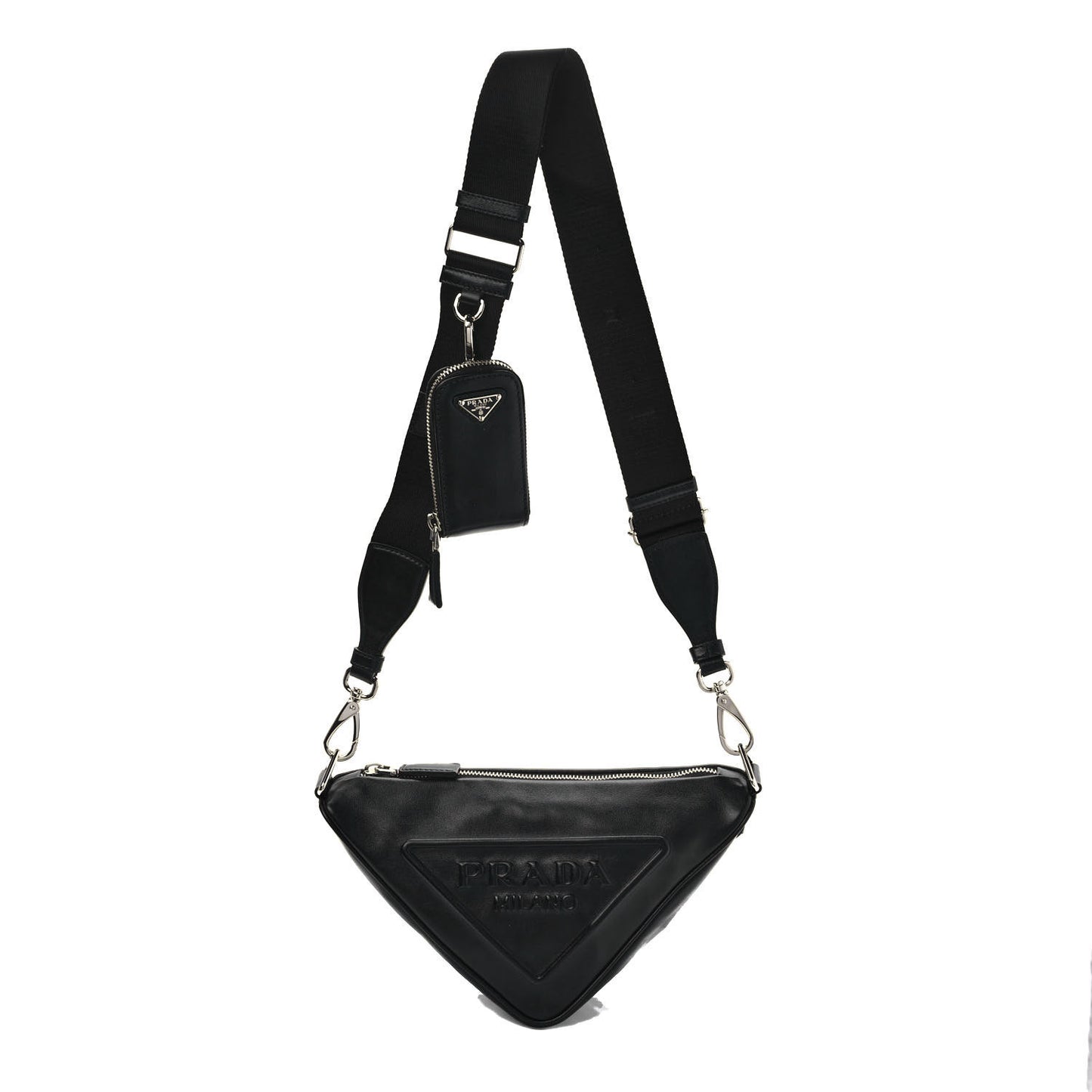 Grace Lux Triangle Shoulder Bag Black
