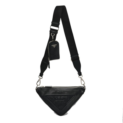 Prada Grace Lux Triangle Shoulder Bag Black 1 of 10