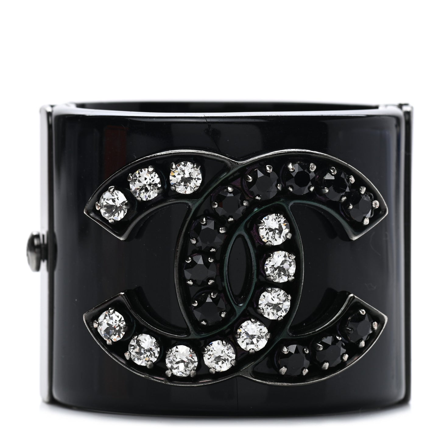 Resin Ruthenium Crystal CC Cuff Black