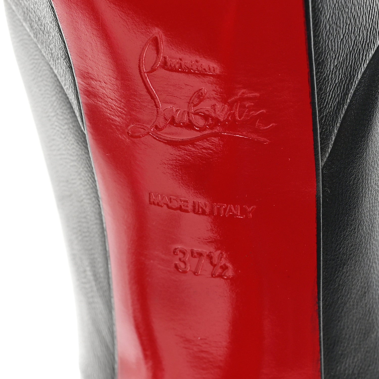 Christian Louboutin Kid Bianca 140 Pumps 37.5 Black 7 of 9