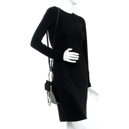 Chloe Suede Calfskin Mini Faye Bracelet Bag Black 2 of 7