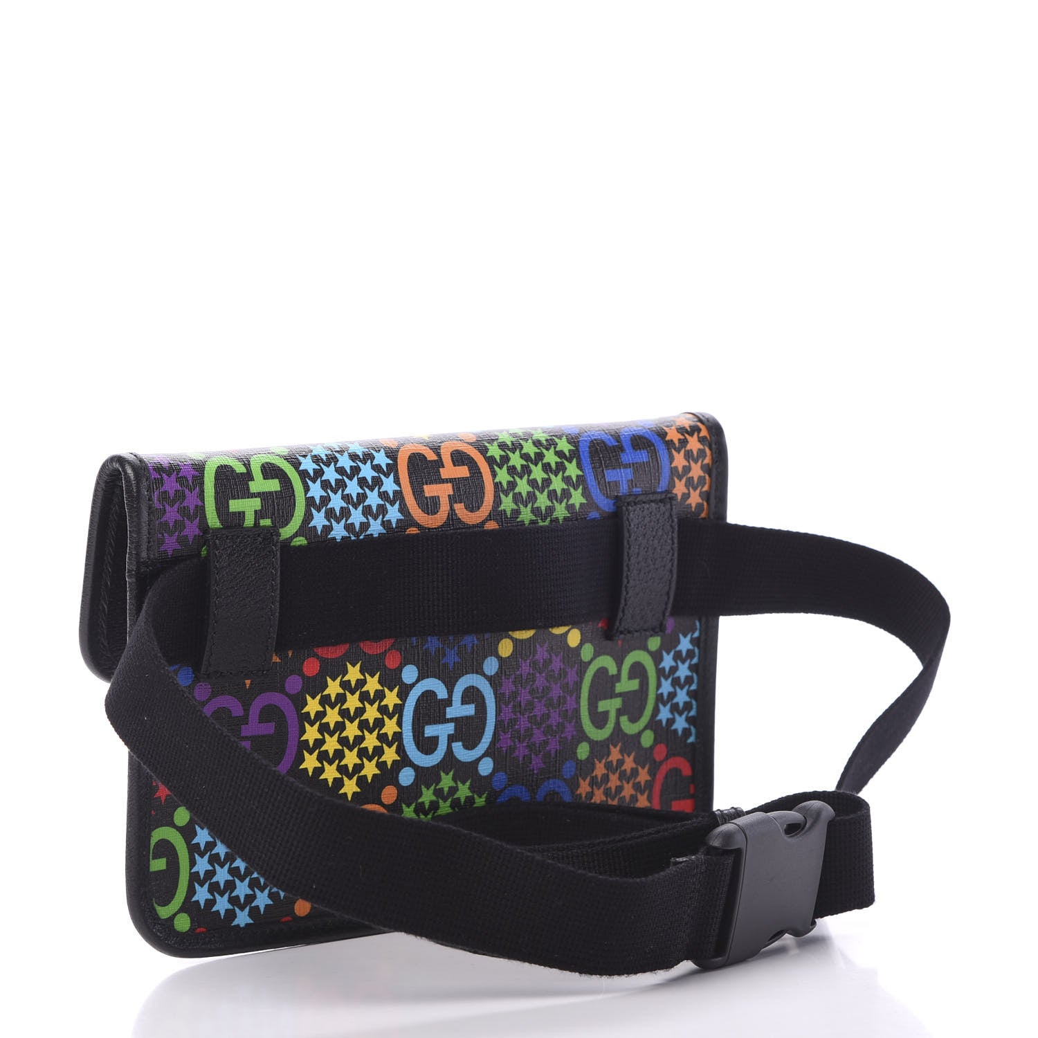 Gucci GG Supreme Monogram Psychedelic Slim Belt Bag Black 2 of 9