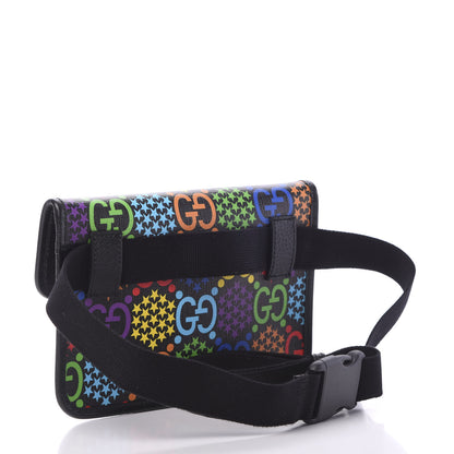 Gucci GG Supreme Monogram Psychedelic Slim Belt Bag Black 2 of 9