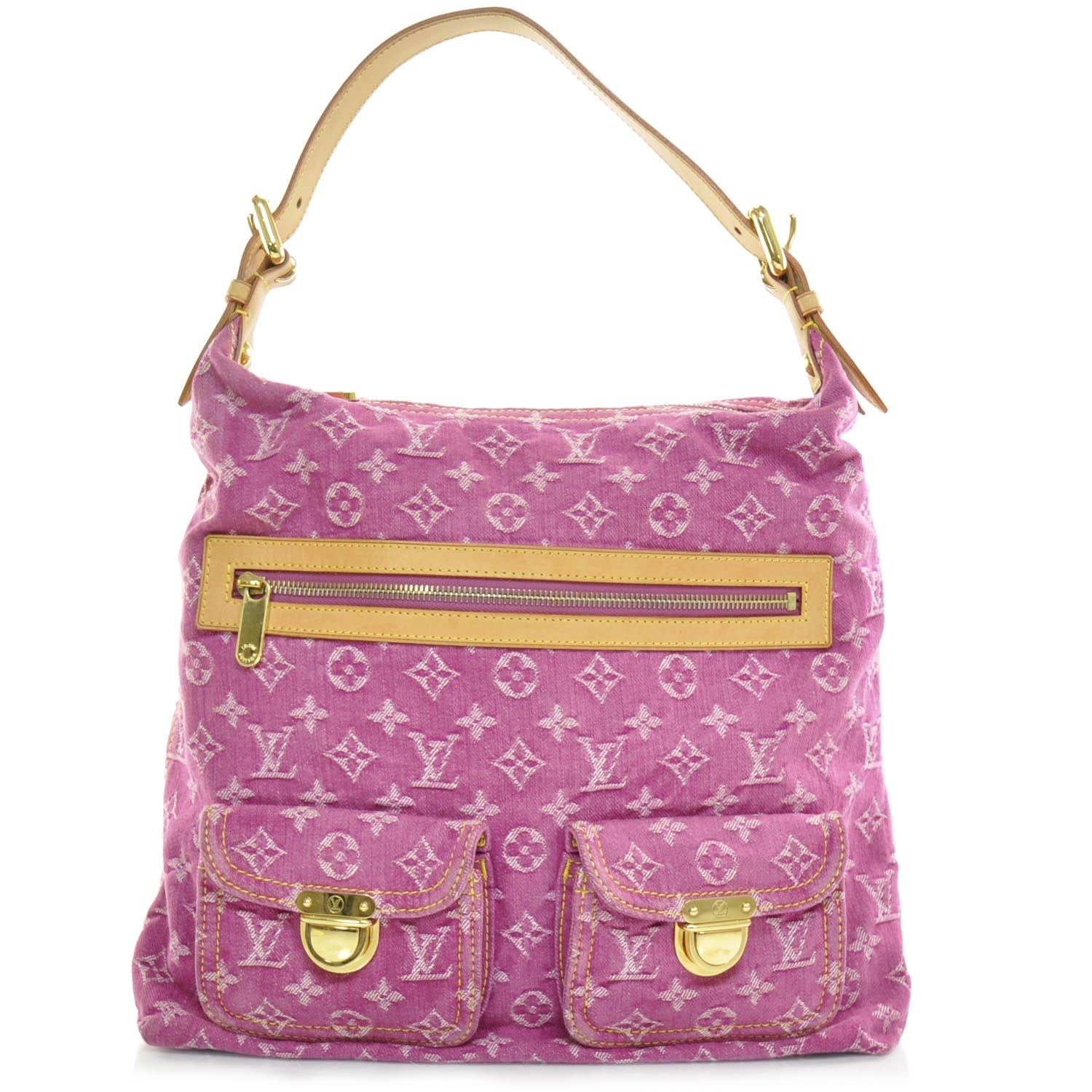 Louis Vuitton Denim Baggy GM Fuchsia 1 of 6