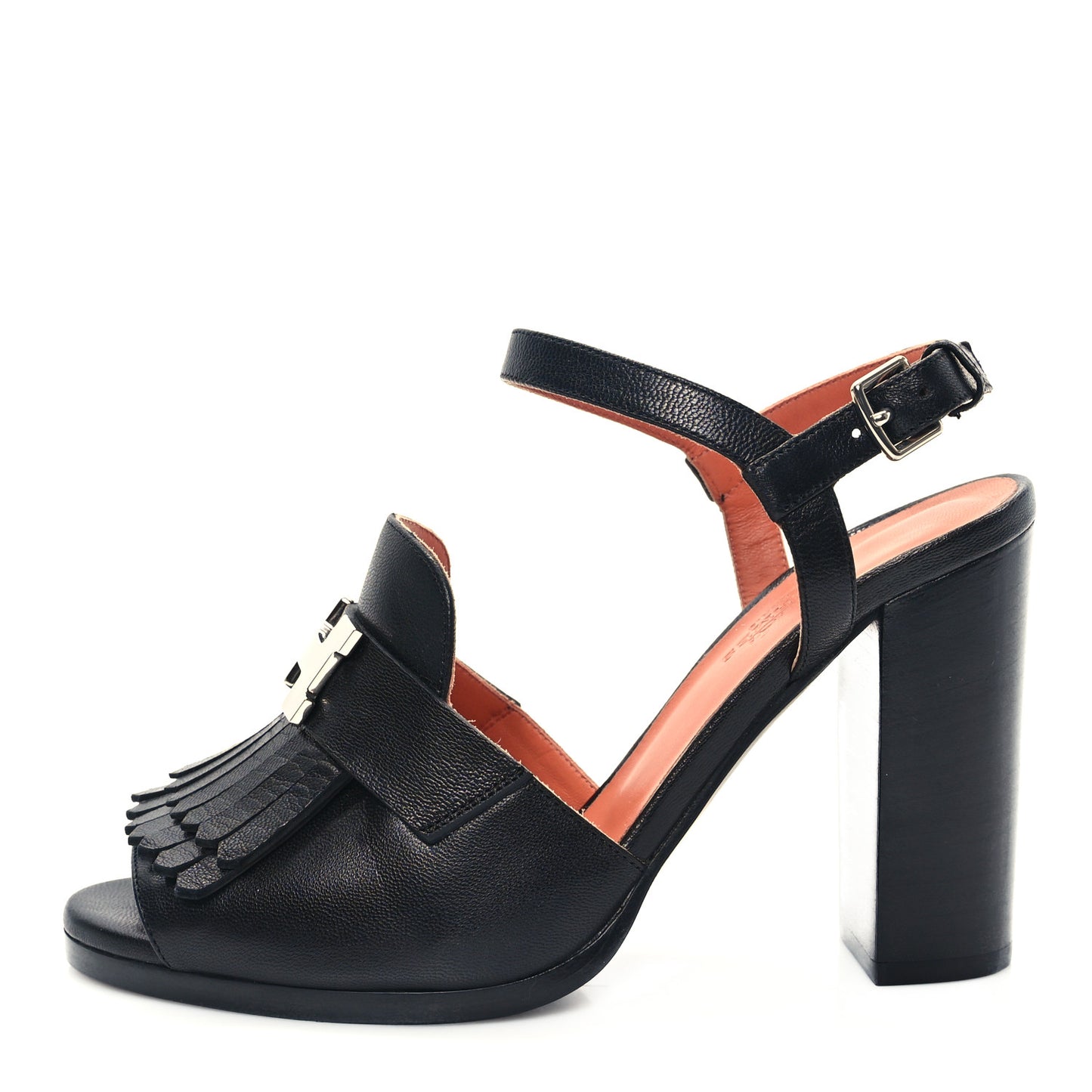 Goatskin Alesia Sandals 37 Black