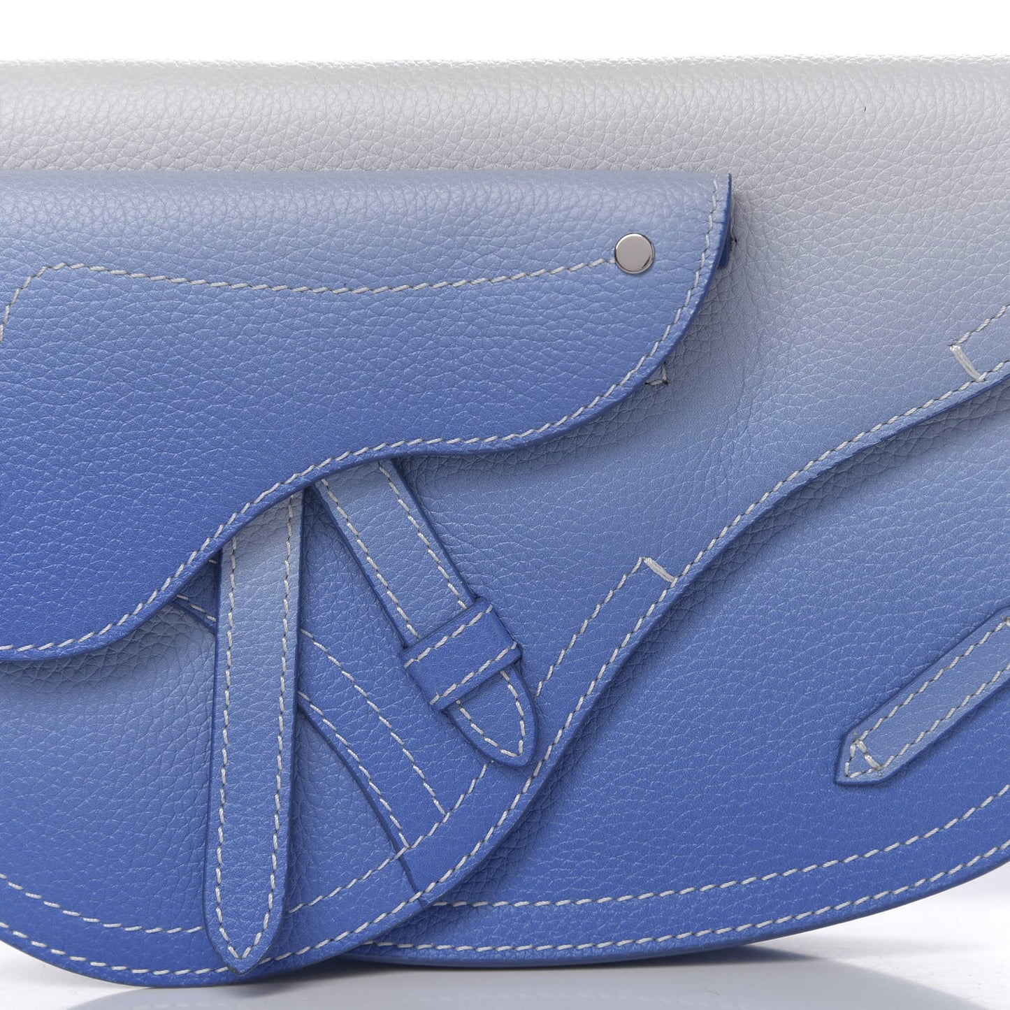 X KAWS Grained Calfskin Saddle Pouch