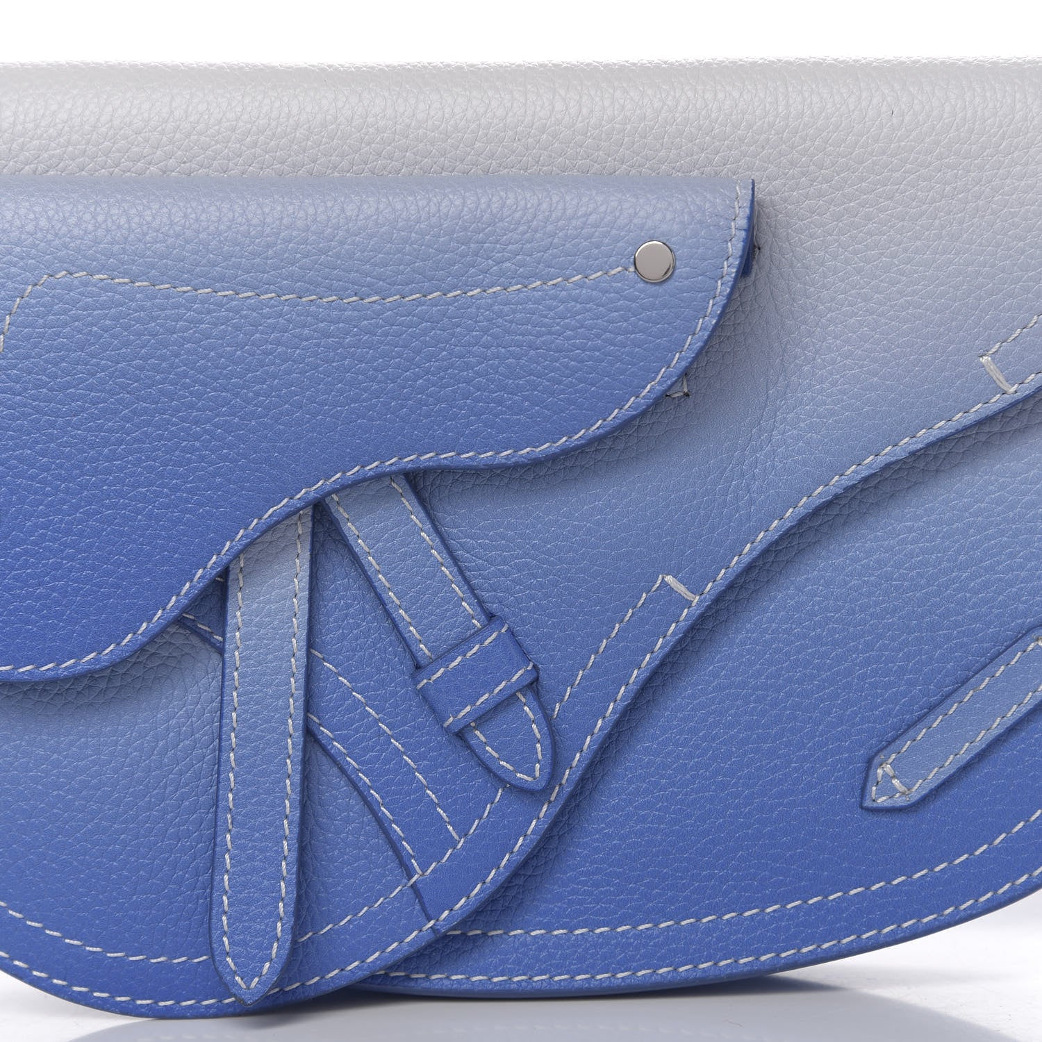 Christian Dior X KAWS Grained Calfskin Saddle Pouch 9 of 10