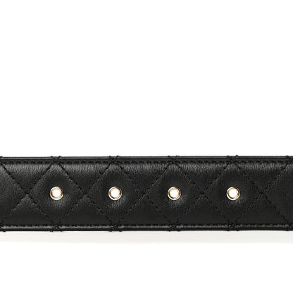 Chanel Calfskin Quilted CC Chain Belt 90 36 Black 6 of 7