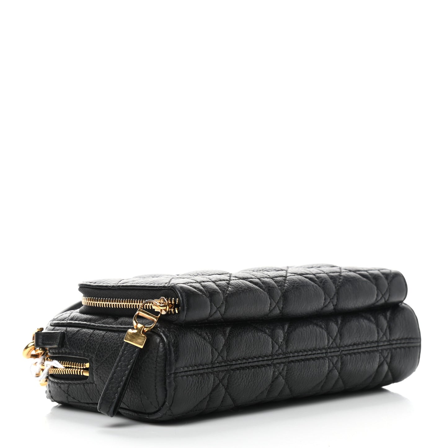 Supple Calfskin Caro Double Pouch Black
