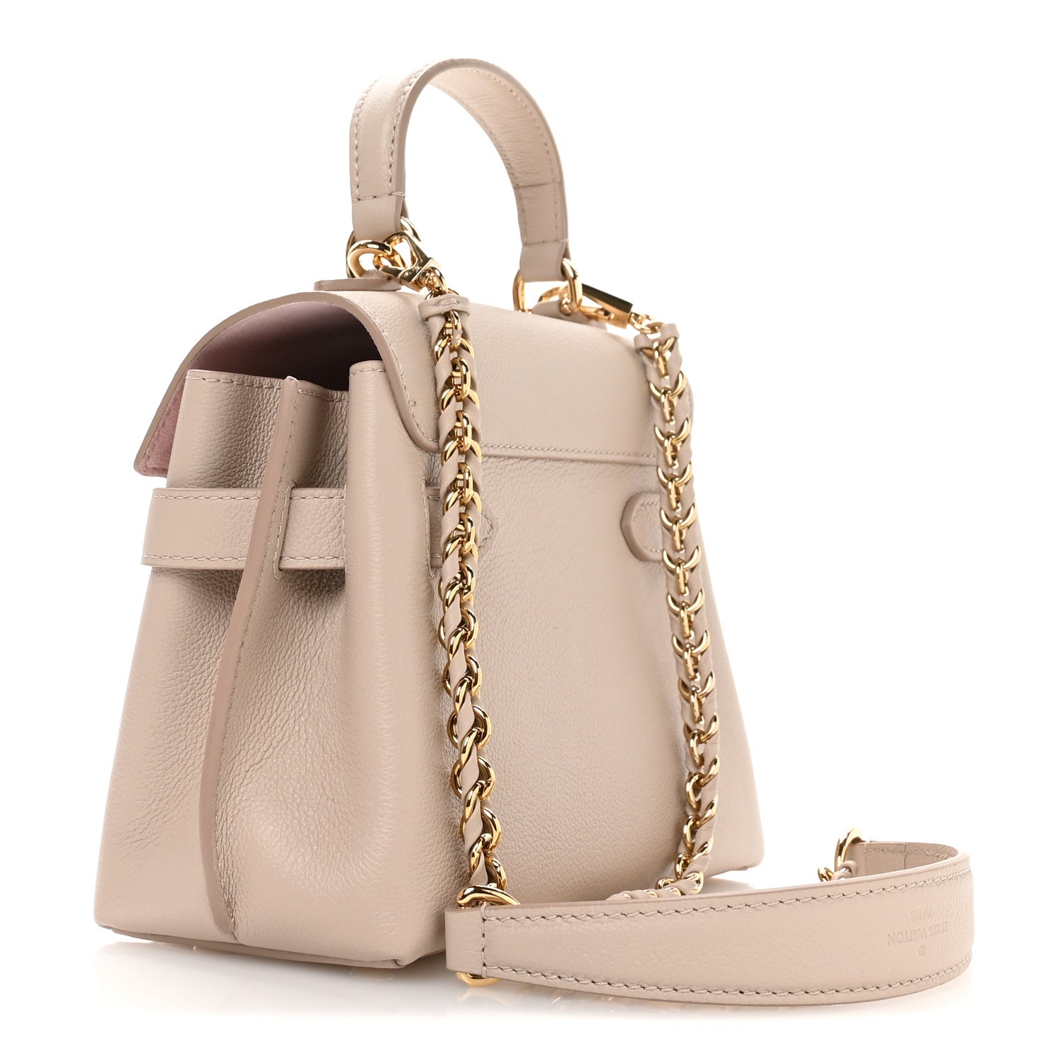 Louis Vuitton Soft Calfskin Mini Lockme Ever Greige 3 of 10