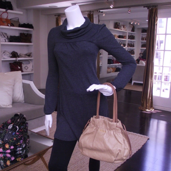 Napa Antique Beige Leather Bag