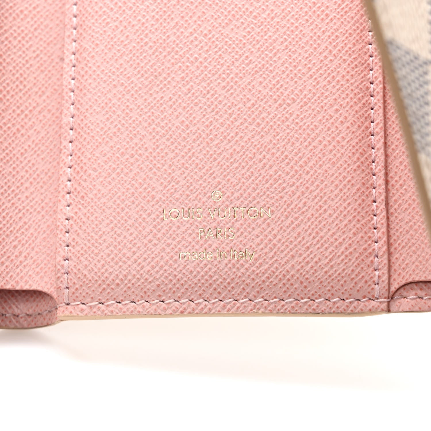 Louis Vuitton Damier Azur Victorine Wallet Rose Ballerine 6 of 11