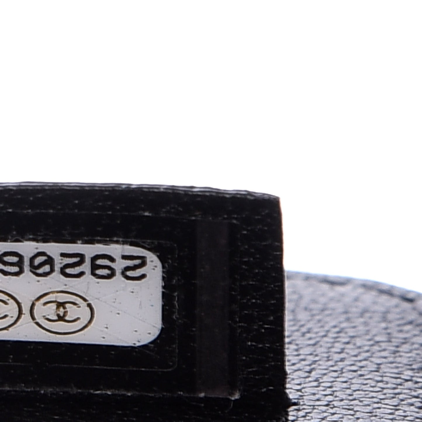 Goatskin Quilted Chanel 19 Luggage Tag Black
