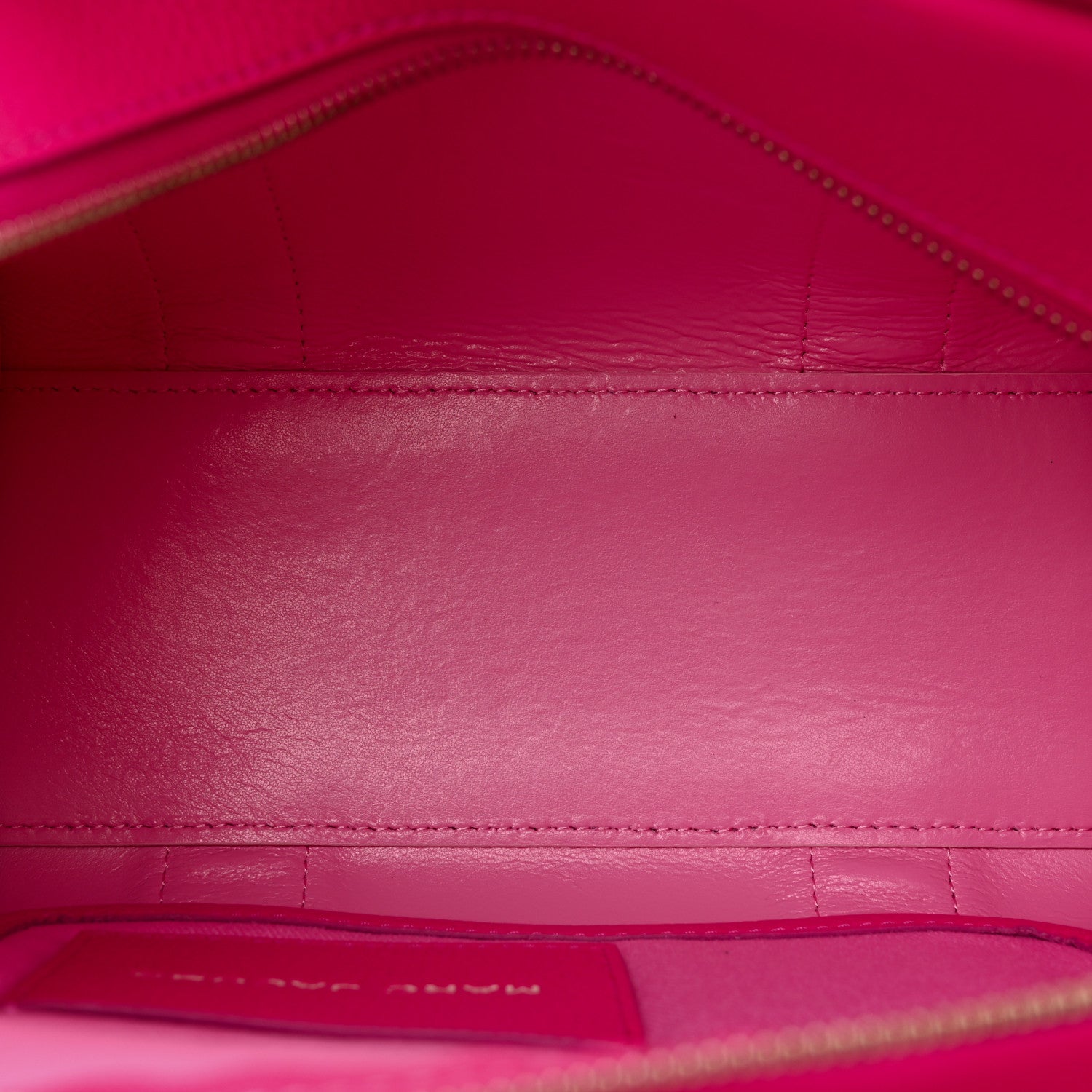 Marc Jacobs Grained Calfskin Small The Tote Bag Hot Pink 5 of 11