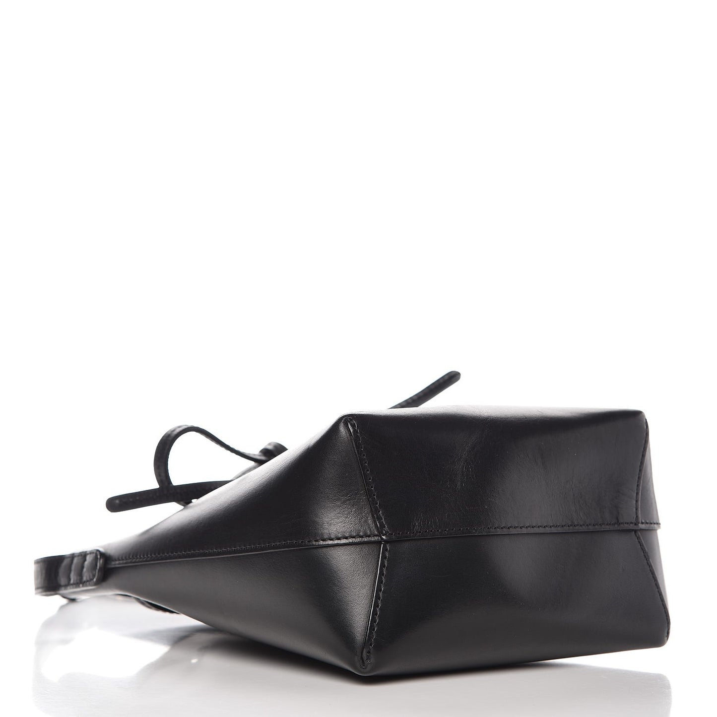 Calfskin Mini Mini Bucket Bag Black Flamma