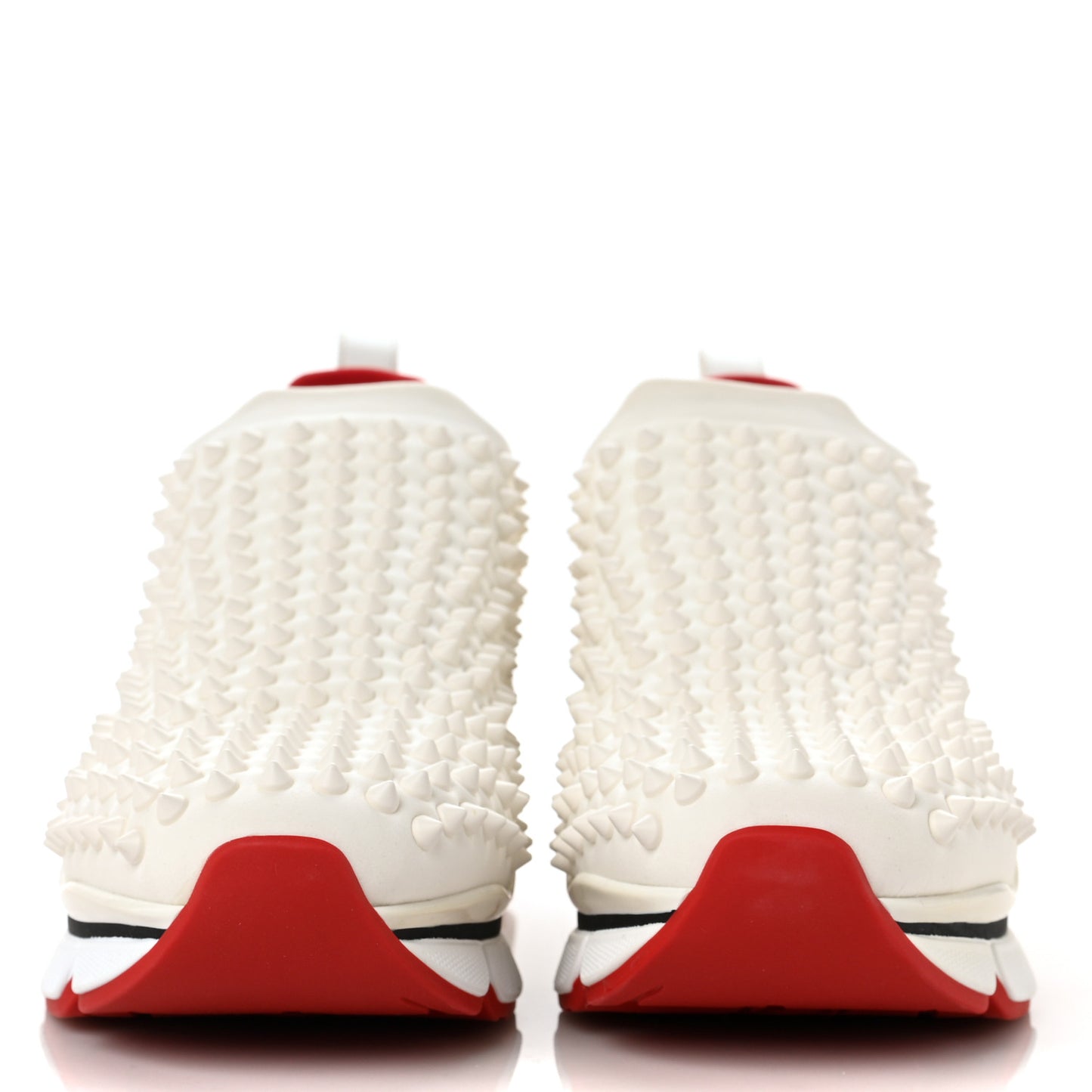 Neoprene Spike Sock Donna Flat Sneakers 38.5 White Snow