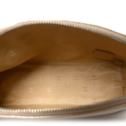 Chanel Metallic Goatskin Cosmetic Case Gold 5 of 9