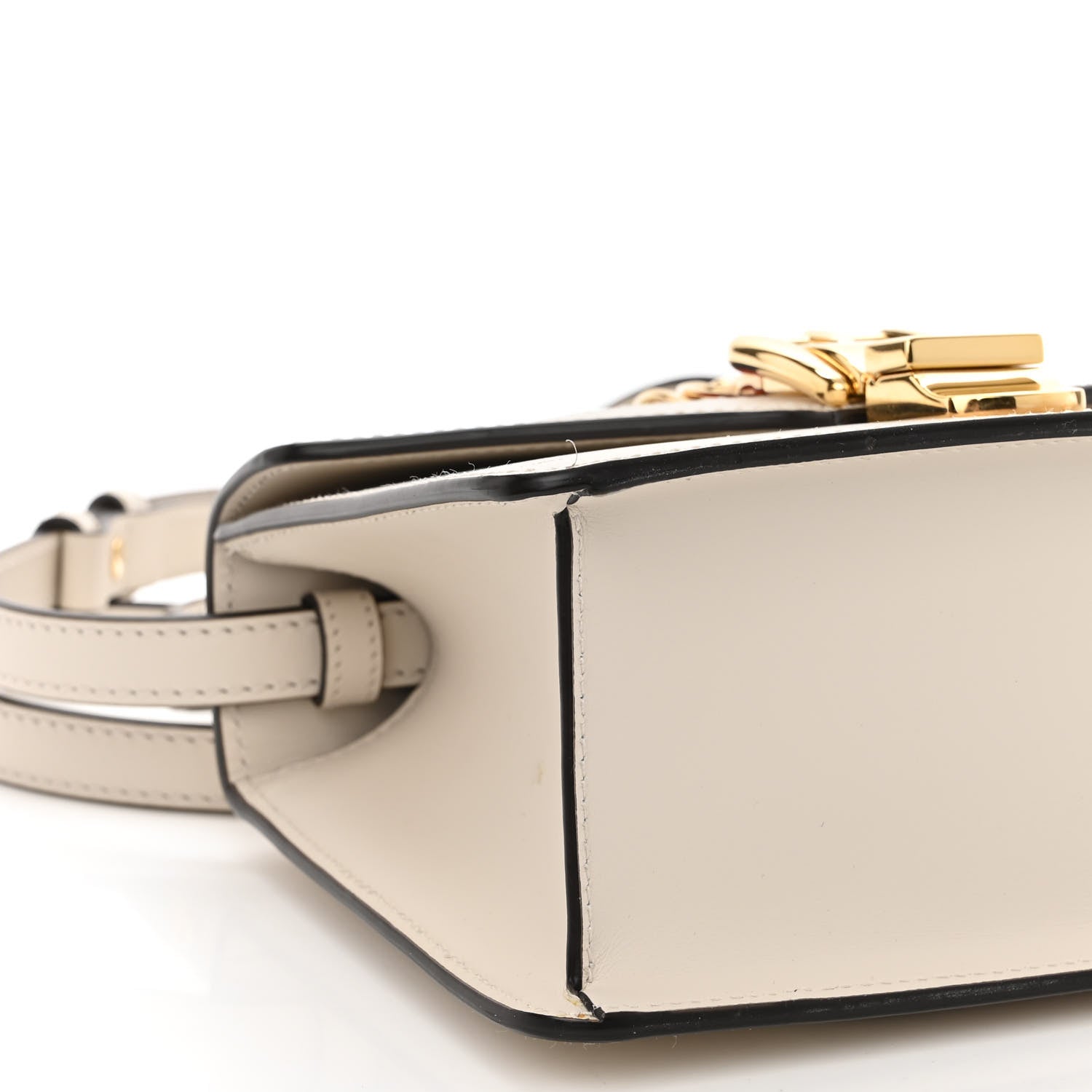 Gucci Calfskin Mini Sylvie Top Handle Bag Off White 8 of 12