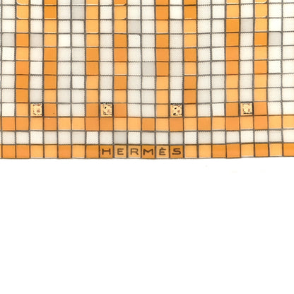 Hermes Porcelain Mosaique au 24 Square Plate N°2 Gold 6 of 7