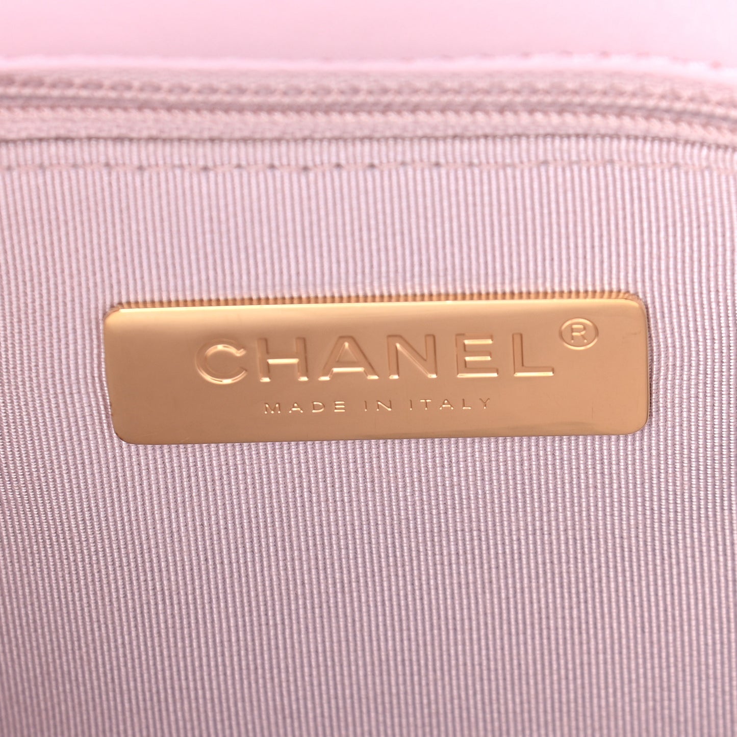 Lambskin Quilted Medium Chanel 19 Flap Light Pink