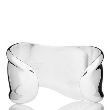 Tiffany Sterling Silver Small Elsa Peretti Right Wrist Bone Cuff Bracelet 3 of 4