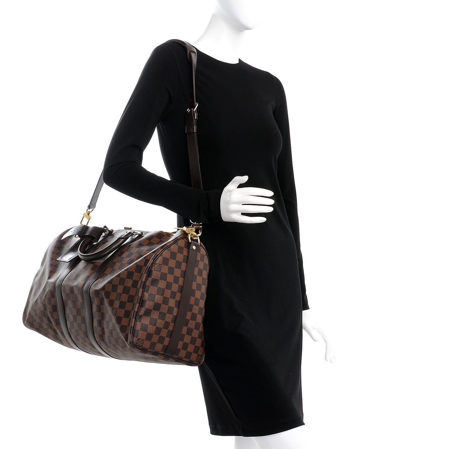 Louis Vuitton Damier Ebene Keepall Bandouliere 45 2 of 9